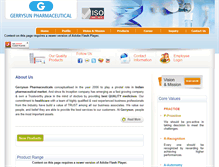 Tablet Screenshot of gerrysunpharma.com